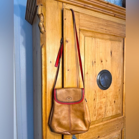 Saccardi Handmade Italian Leather Crossbody Bag Unique - Picture 2 of 13